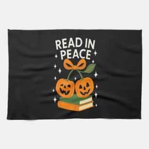 Lees in vrede Grappig Halloween-boek Theedoek