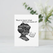 Lees Jane Austen Briefkaart (Staand voorkant)