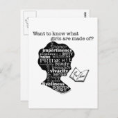 Lees Jane Austen Briefkaart (Voorkant / Achterkant)