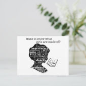 Lees Jane Austen Briefkaart (Staand voorkant)