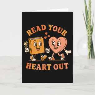Lees je hart uit leraar Valentijnsdag leesboek Kaart