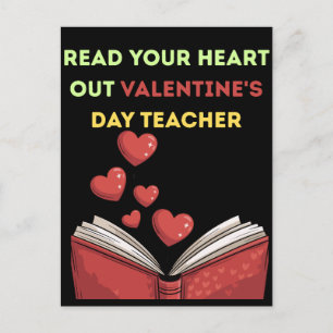 Lees je hart uit Valentijnsdag leraar Briefkaart