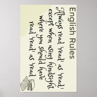 Lees je het als gelezen of gelezen poster? poster