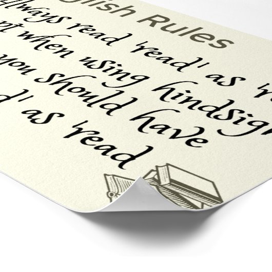 Lees je het zoals gelezen of gelezen? poster (Hoek)