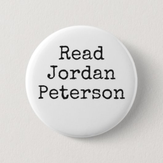 Lees Jordan Peterson Black & White Ronde Button 5,7 Cm (Voorkant)