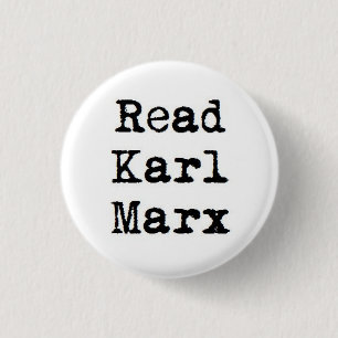 Lees Karl Marx Ronde Button 3,2 Cm