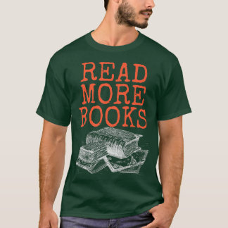 Lees meer boeken, boekenliefhebbers en boeken t-shirt