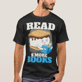 Lees meer Boeken Camping Boekenworm Boy Schattige T-shirt