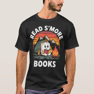 Lees Meer Boeken Cute Kampvuur Lezer Boekliefhebbe T-shirt