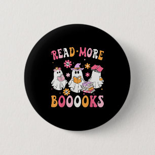 Lees Meer Boeken Geesten Lezen Boek Grappige Leraa Ronde Button 5,7 Cm