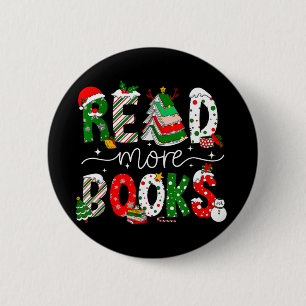 Lees Meer Boeken Kerstlectuur Boek Ronde Button 5,7 Cm