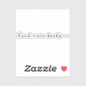 Lees meer Boeken Minimalistisch Sticker (Vel)