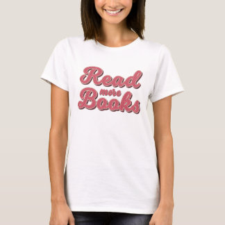 Lees Meer Boeken Retro Boekliefhebber T-Shirt