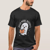 Lees meer Boeken Schattige Ghost Halloween Teacher T-shirt (Voorkant)
