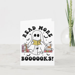 Lees meer Boeken Spooky Boekenliefhebbers Hallowee Kaart