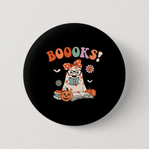 Lees meer Boeken Spooky Teacher Schattige Hallowee Ronde Button 5,7 Cm