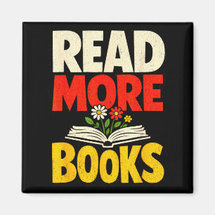 Lees meer boeken vette bloem boekenwurm motivatie magneet