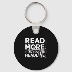 Lees Meer Dan Alleen De Kop Funny Quote Slogan Sleutelhanger