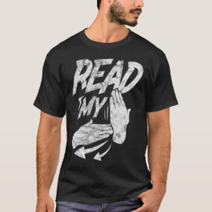 Lees mijn hand Dove Amerikaanse gebarentaal Distre T-shirt