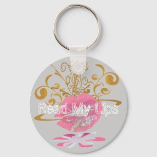 Lees mijn lips sleutelhanger