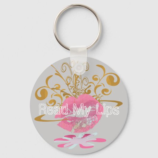 Lees mijn lips sleutelhanger (Voorkant)