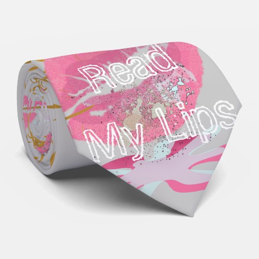 Lees mijn lips stropdas (Opgerold)