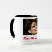 Lees mijn lipstick mok (Voorkant links)