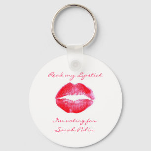Lees mijn lipstick sleutelhanger