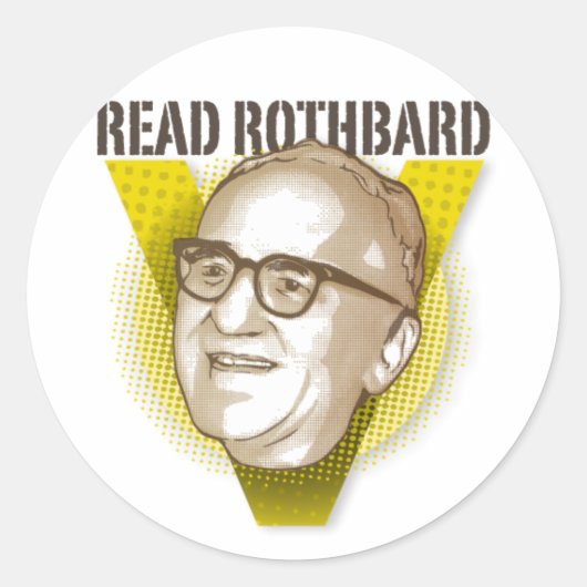 Lees Rothbard Sticker (Voorkant)
