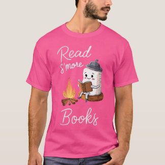 Lees S'more Boeken Schattige Kampvuur Leesboek Lie T-shirt
