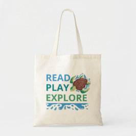 Lees • Speel • Verken Bibliotheektas voor Kinderen Tote Bag