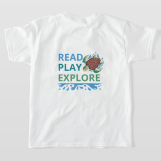 Lees Speel Verken Oceaan Thema meisjes T-shirt
