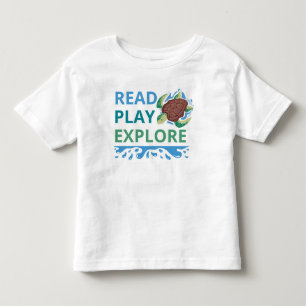 Lees, Speel, Verken Peuter T-Shirt Oceaan thema