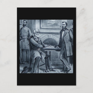 Lee's Surrender bij Appomattox 1865 Briefkaart