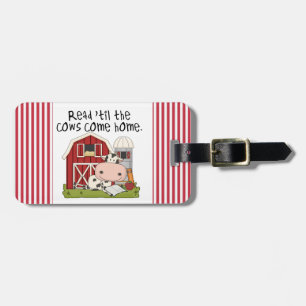 Lees 'til de Koeien naar huis komen Bagagelabel