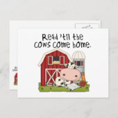 Lees 'totdat de Koeien thuiskomen Briefkaart (Voorkant / Achterkant)