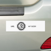 Lees tussen de regels bumpersticker (Op auto)