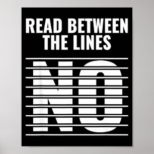 Lees Tussen De Regels - Geen _ Grappige Donkere Sa Poster