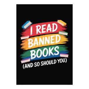 Lees Verboden Boeken Bibliothecaris Week Foto Afdruk