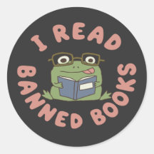 Lees Verboden Boeken Grappige Kikker Leest