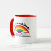 Lees verboden boeken Rainbow Mok (Voorkant links)