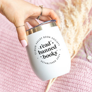 Lees verboden boeken Retro belettering gepersonali