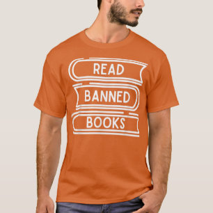 LEES VERBODEN BOEKEN SHIRT, BOEKLADVERLIES SHIRT,  T-SHIRT