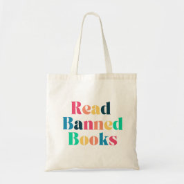 Lees verboden boeken Typografie Tote Bag
