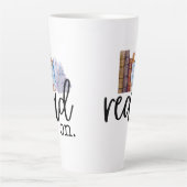 Lees verder (met Hydrangeas) Latte Mok (Voorkant)