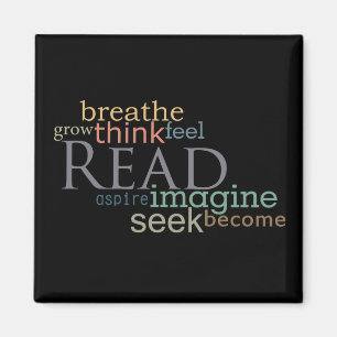 Lees, zoek, stel je een magneet voor (donker)