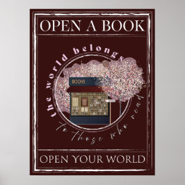 Leesboek, Kunst voor boekenliefhebbers Poster