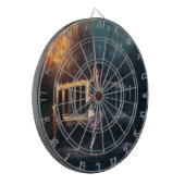 Leesboek vrouw in regen dartbord (Voorkant Links)