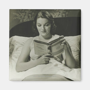 Leesboek vrouw magneet