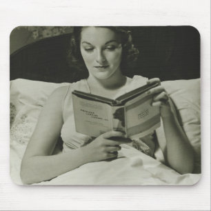 Leesboek vrouw muismat
